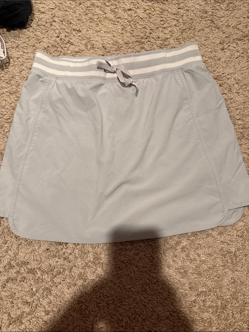 Athleta Light Gray Textured Leggings